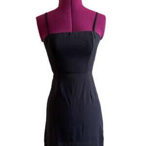 Classic Black Spaghetti Strap Dress - Women's